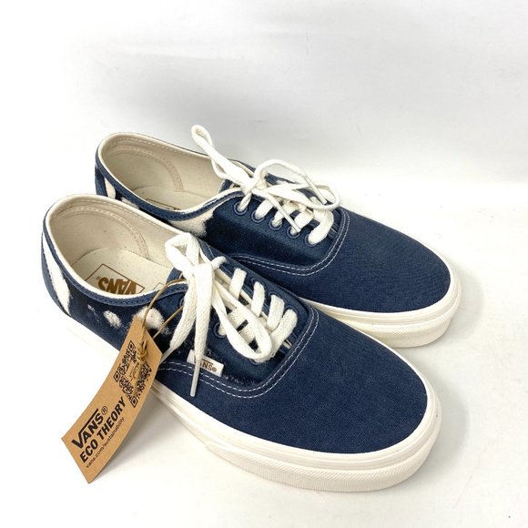 Vans Authentic Low Top Shoes Women's Size Skate Blue White Canvas VN0A5KRD8CP - Picture 3 of 10